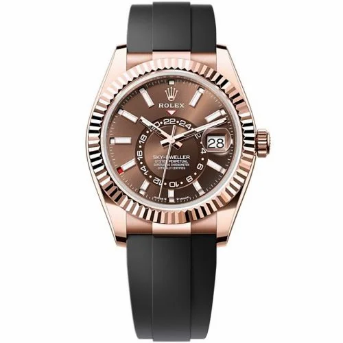 Rolex Sky-Dweller Everose / Chocolate / OysterFlex 336235-0002 (M336235-0002)